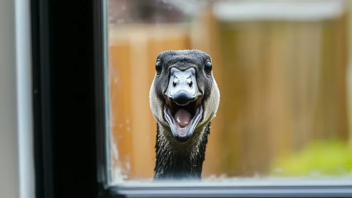 Goose Refuses to Let Anyone Outside – Police Had to Be Called