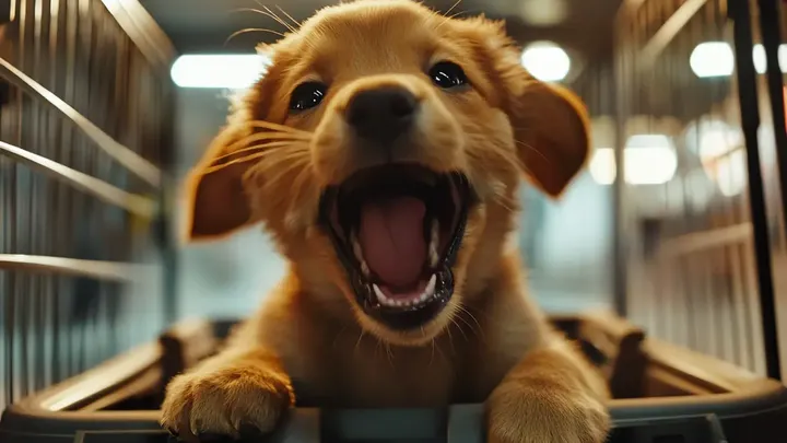 Puppy blokkeert spoorlijn, maar de echte reden dat hij niet kan bewegen breekt ieders hart