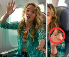 Young Woman Keeps Making Hand Signals in Airplane - When Stewardess Realizes Why, She Alerts the Authorities