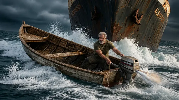 My Fishing Boat’s Engine Died Right in Front of a Drifting 500-Foot Ghost Ship, Then This Happened… 