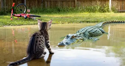 猫が湿地帯の近くで姿を消す – それが一緒に暮らしていたものが皆を驚かせた
