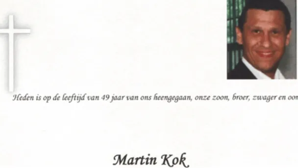 SCHOKKEND: foto's van opgebaarde Martin Kok online gezet door zijn familie....