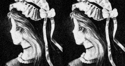This old portrait has an optical illusion but hardly anyone can see it... Can you?