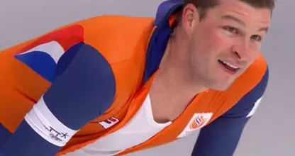 Aha: zó komt Sven Kramer dus aan dat litteken op zijn wang