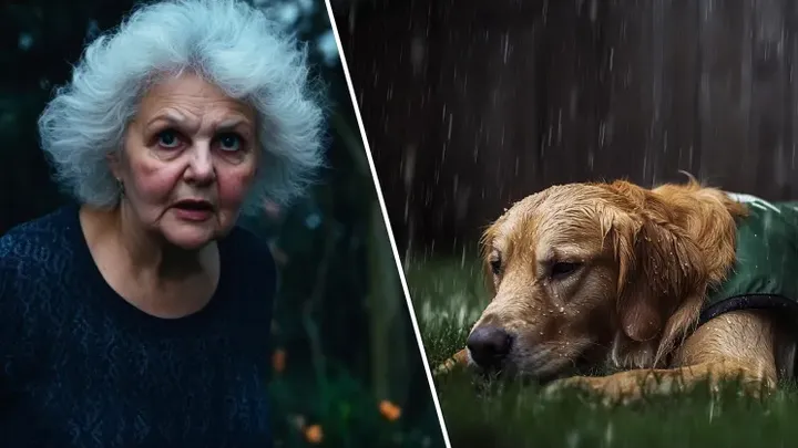 Mulher encontra cachorro no quintal - o que aconteceu em seguida a levou às lágrimas!