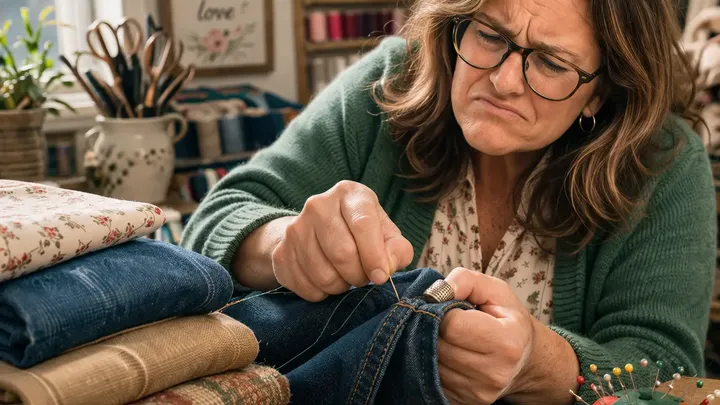 Diese Näherin schwört auf ein Stück Seife in ihrem Nähset - hier ist der Grund