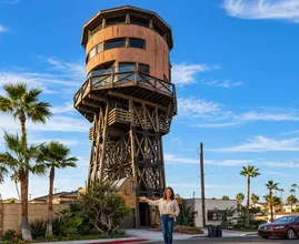 This Woman Lives 60 Feet Above Her Street In A Water Tower— And You Won't Believe the View Inside