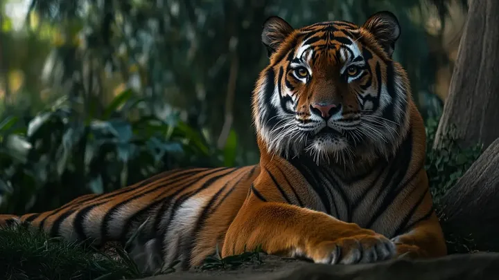 Un tigre se niega a moverse durante días - Los cuidadores no podían creerlo cuando descubrieron el motivo