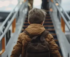 Boy Keeps Making Strange Hand Signals During Flight - When Stewardess Realizes Why, She Orders the Plane To Land