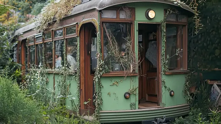 This 21 Year Old Woman Lives in an Old Tram Cart - Don't Judge Until You See Inside!