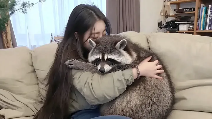 ペットのアライグマが妻を一人にしない - 理由を知った夫が警察を呼ぶ