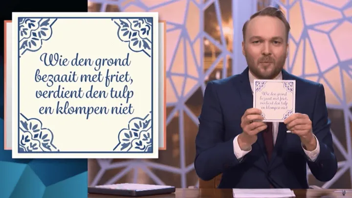 Lubach flikt 't weer; 'Politieke tegeltjes' met standpunten van politieke partijen mateloos populair!