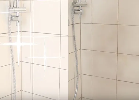 Dusche sauber komplett 