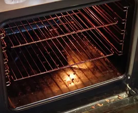Is your oven covered in baked on grease? With this trick it'll be clean again in no time!