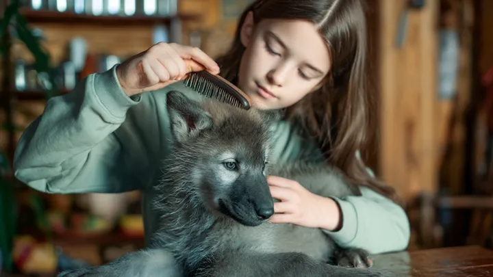 Menina (12) salva cão-lobo gigante, mas os resultados do DNA revelam algo aterrorizante..