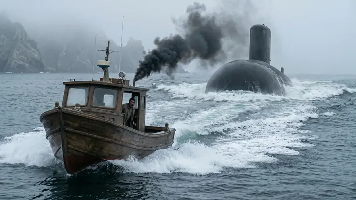 Een kleine vissersboot volgde een enorme school vissen de dichte mist in. Toen de mist eindelijk optrok, beseften ze wat voor ernstige fout ze hadden gemaakt. 