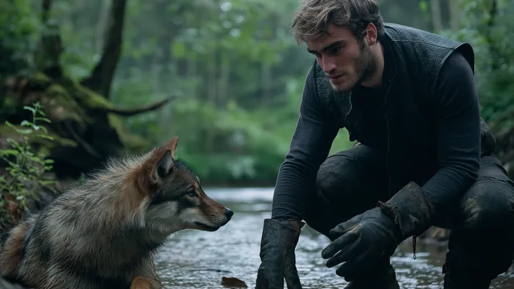 Wolf weigert sich, sich zu bewegen - Tierarzt entdeckt schockiert den wahren Grund