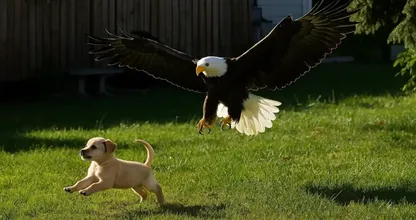 Un'aquila rapisce un cucciolo dal cortile: quello che scoprono i vicini vi lascerà a bocca aperta!