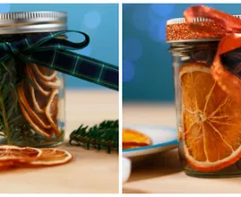 Hmm! This "Christmas in a jar" will make your home smell wonderful during the holidays!
