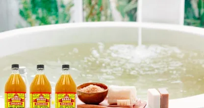 Esto es por qué debes poner vinagre de sidra de manzana en tus baños. El efecto es asombroso