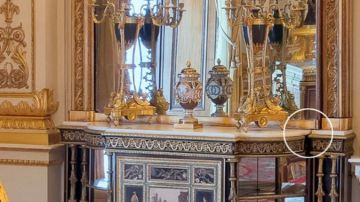 There is a hidden door in former Queen Elizabeth's room, this is where it leads to