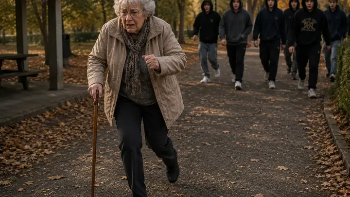 Teens Gather Around Elderly Woman. She Bursts Into Tears When They Say This 