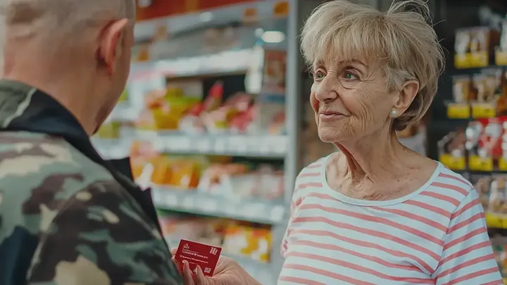 Una cajera avergüenza a una veterana por no poder permitirse artículos para el bebé