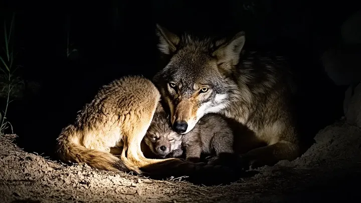 Frau folgt Wolf ins Meer, nachdem er sich ihr am Strand genähert hat - was sie fand, brach ihr das Herz
