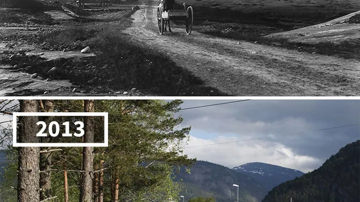 These photo's were taken 100 years apart and it's crazy how much the world has changed!