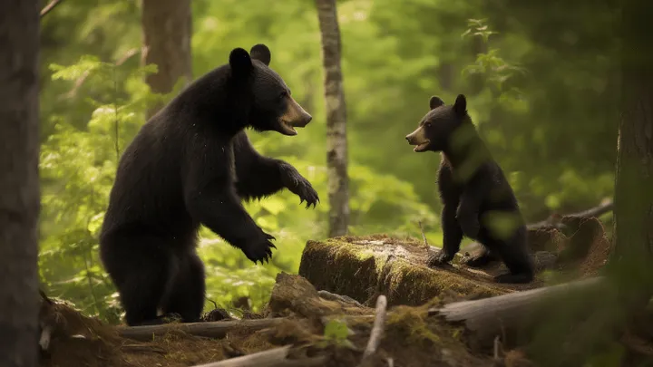 Bear Waves To Family Every Morning - One Day Dad Follows Him And Makes A Strange Discovery