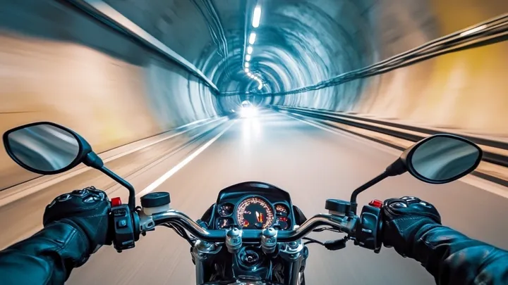 Motociclista ultrapassa 47 veículos em um túnel suíço - e paga o preço pela vida