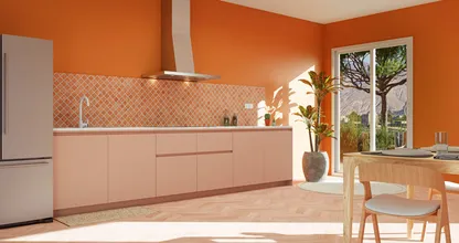 Terracotta en ruimte in de keuken