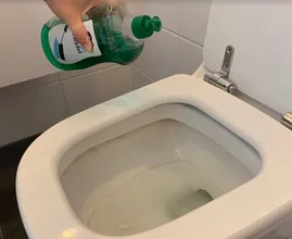 ¡Este es el motivo más espectacular por el que debes poner jabón de lavaplatos en el retrete!