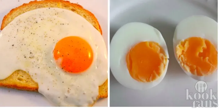 qué es más saludable: freír o hervir los huevos