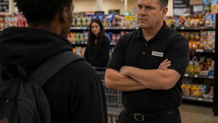 Teen Offers To Carry Groceries For Food, But Once He Heads Inside His World Starts Spiraling