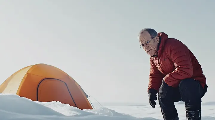Pensaba que estaba solo en el hielo hasta que apareció una morsa gigante