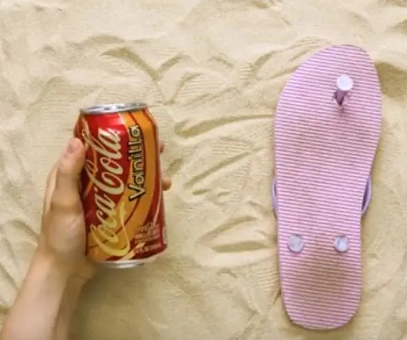 kaputter Flip Flop Riemen
