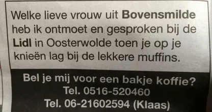 Ahhhh...! 66-jarige Klaas Rozema start een romantische zoektocht naar 'die lieve vrouw uit de Lidl'
