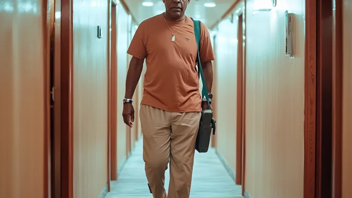 Gangue do Caribe embarca em navio de cruzeiro logo antes da partida - mas não contava com este corajoso veterano!