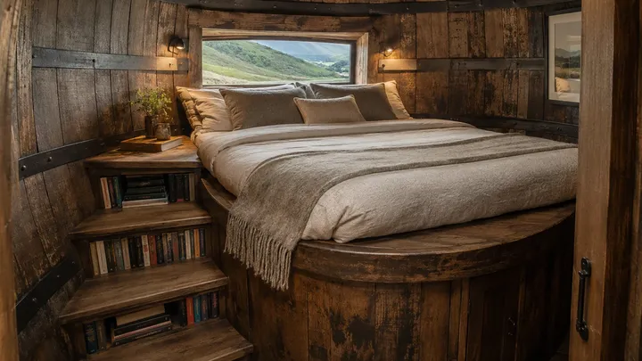 Cet homme a construit une maison à partir d'une vieille cuve à whisky - Jetez un coup d'œil à cette demeure non conventionnelle...