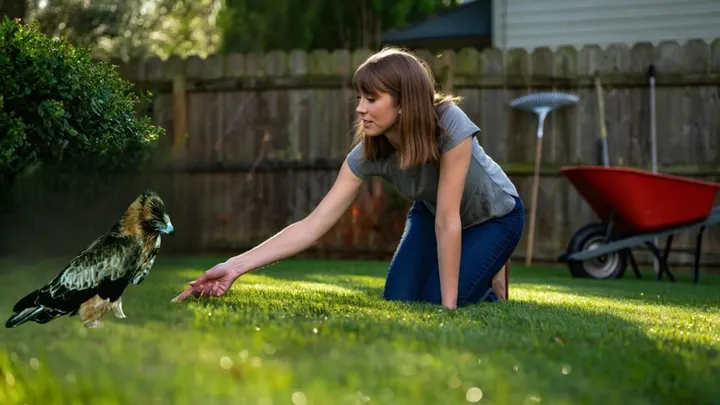 Baby Eagle Found in Backyard Turns Out to Be Something Else Entirely