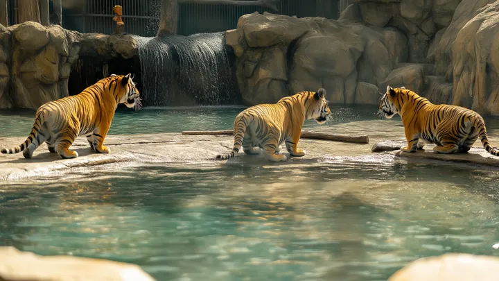 Cão cria 3 filhotes de tigre - anos depois, a tratadora do zoológico começa a chorar quando o tigre faz o inesperado