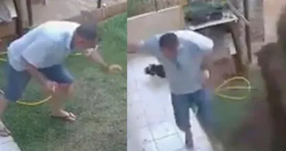 Vaya: el hombre explota completamente el jardín después de que intenta deshacerse de las cucarachas
