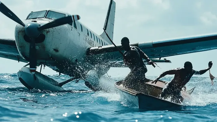 Um hidroavião faz um pouso de emergência no oceano e encontra piratas - mas o que os pilotos fazem para sobreviver surpreende a todos!
