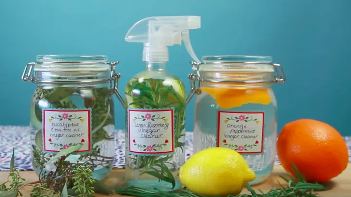 Make these cheap and simple DIY scented vinegar cleaners and your house will always smell clean and fresh!