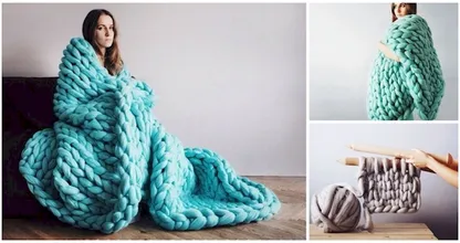 Get ready for winter by DIY-ing these amazing blankets. It's really easy!