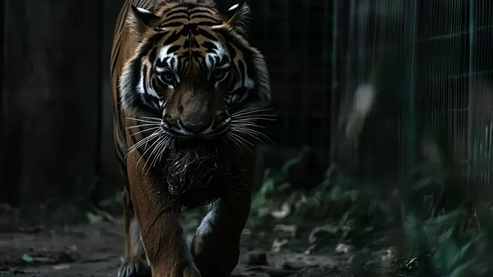 Tigre se recusa a se mover por dias - os tratadores não acreditaram quando descobriram o motivo