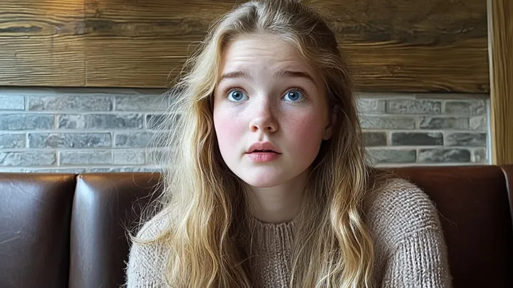 Meisje betrapt stiefvader met minnares in café. In plaats van het aan mama te vertellen, doet ze iets veel ergers