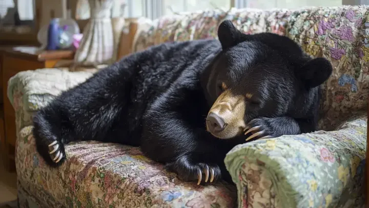 ヒグマと暮らす老婦人