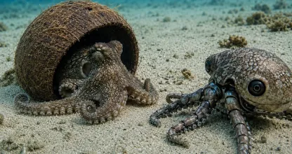 Gli scienziati hanno messo questo polpo robot accanto a un polpo cocco: poi è successo qualcosa di strano...